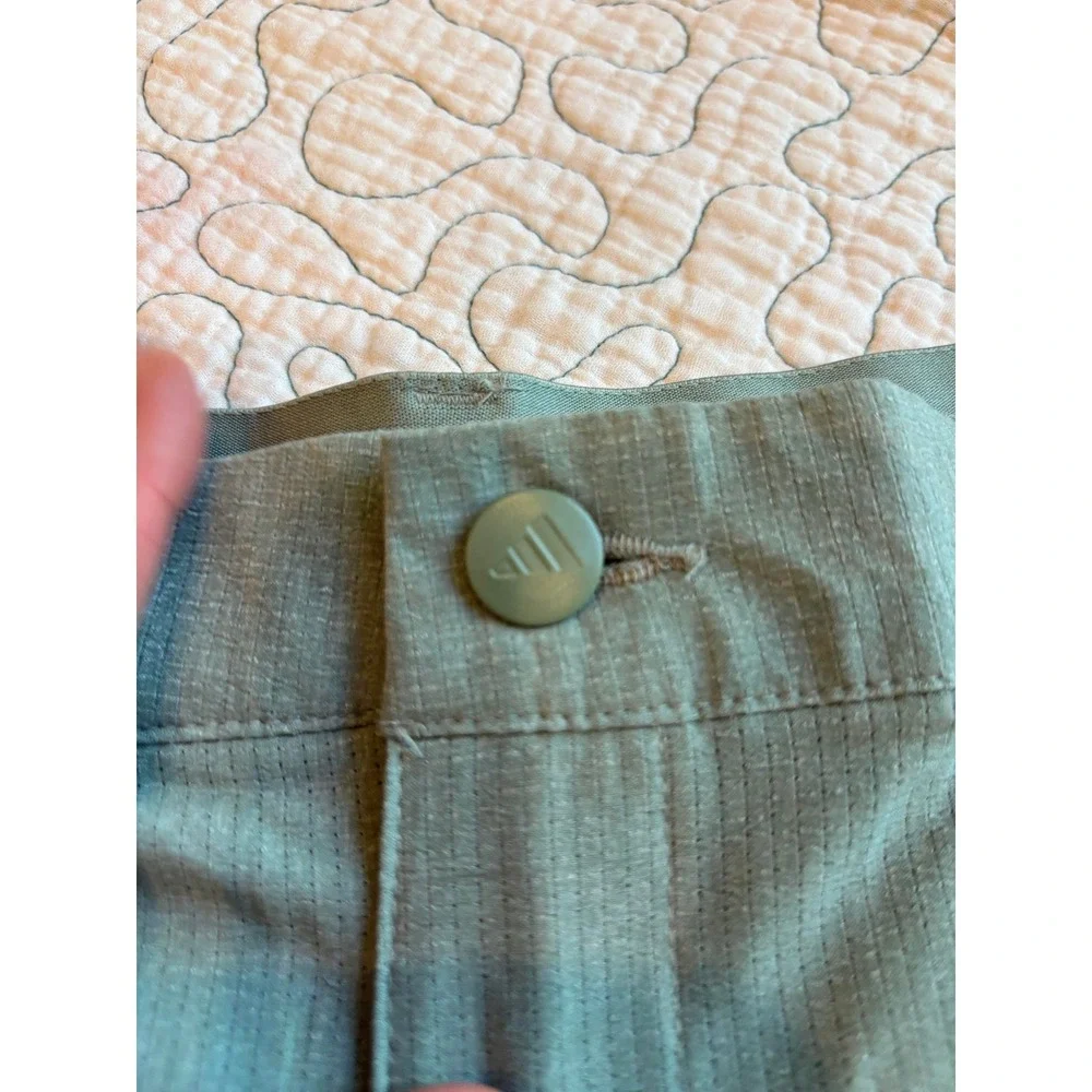 Adidas Mens Ultimate365 TX Golf Shorts Silver‎ Green 34 Regular Fit 9 Inseam